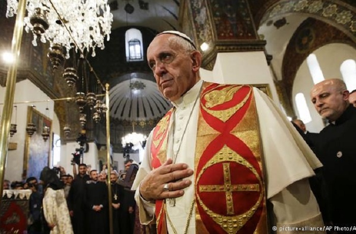 Papa İrəvanda `soyqırım` sözünü işlətdi